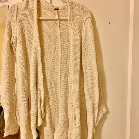 Freepeople Drape Cardigan knit, cream - Picture 1 of 2